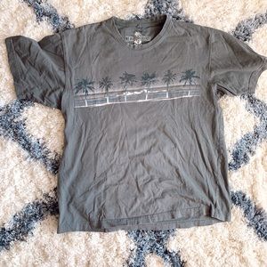 Vintage Gray Palm Tree Short Sleeve Tee